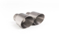 Preview: GPF Back RACE Non Resonated Brushed Titanium Dual 90mm GT90 Tips