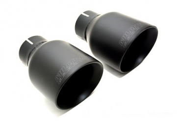 Rear Silencer(s) Road Twin 90mm GT90 Black Cerakote mit EG