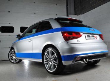 Cat Back Audi A1 1.4 TFSI 185PS Polished Twin 80mm Non Resonated