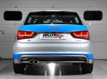 Cat Back Audi A1 1.4 TFSI 122PS Black Twin GT80 Resonated