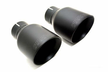 Cat Back Resonated Dual 100mm GT100 Black Ceramic Tips