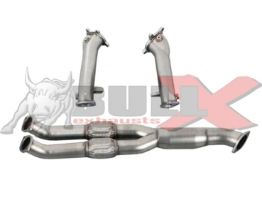 BULL-X Downpipes + Frontpipe ohne Kats für NISSAN GTR R35