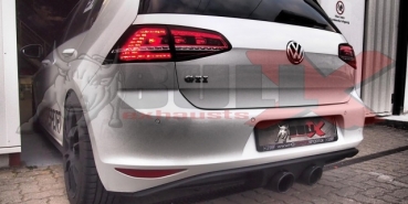 BULL-X 3" 76mm Abgasanlage Y-Style im R32-Look für Golf 7 GTI