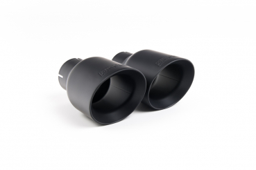 GPF Back Resonated Black Cerakote Dual 90mm GT90 Tips mit EG