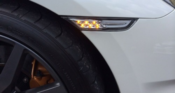 CLEAR Front LED Side Indicators with DRL light